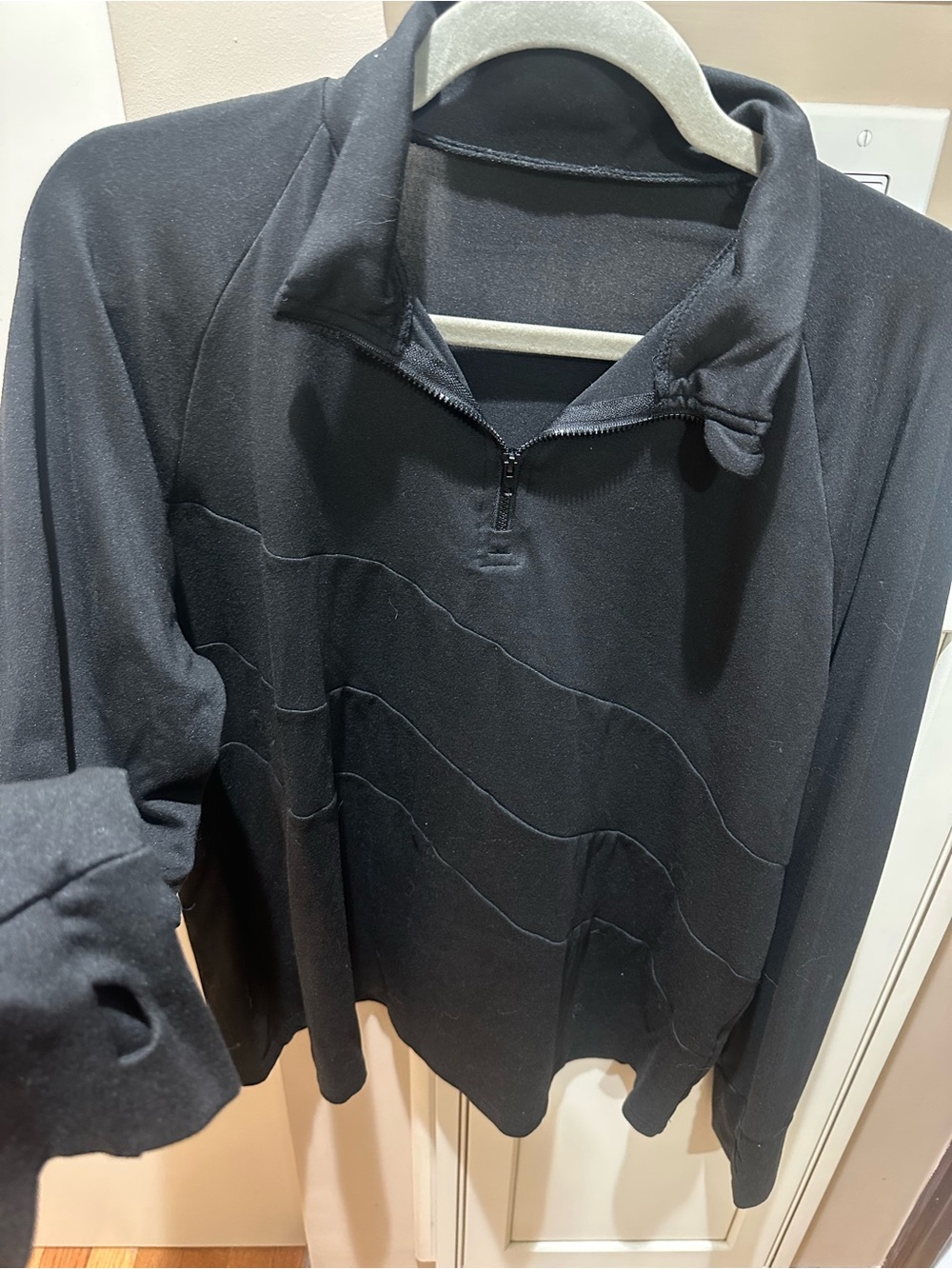 Women’s Black Quarter-Zip active wear